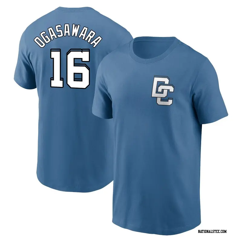 Youth Washington Nationals ＃16 Shinnosuke Ogasawara Blue 2025 City Connect Fuse Name & Number 2.0 T-Shirt